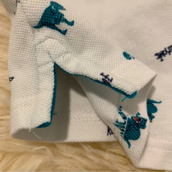 Toddler Polo Shirts 3T in White and Blue with Button Closure - Picture 10 of 11